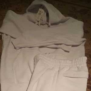 White or Cream sweat suit